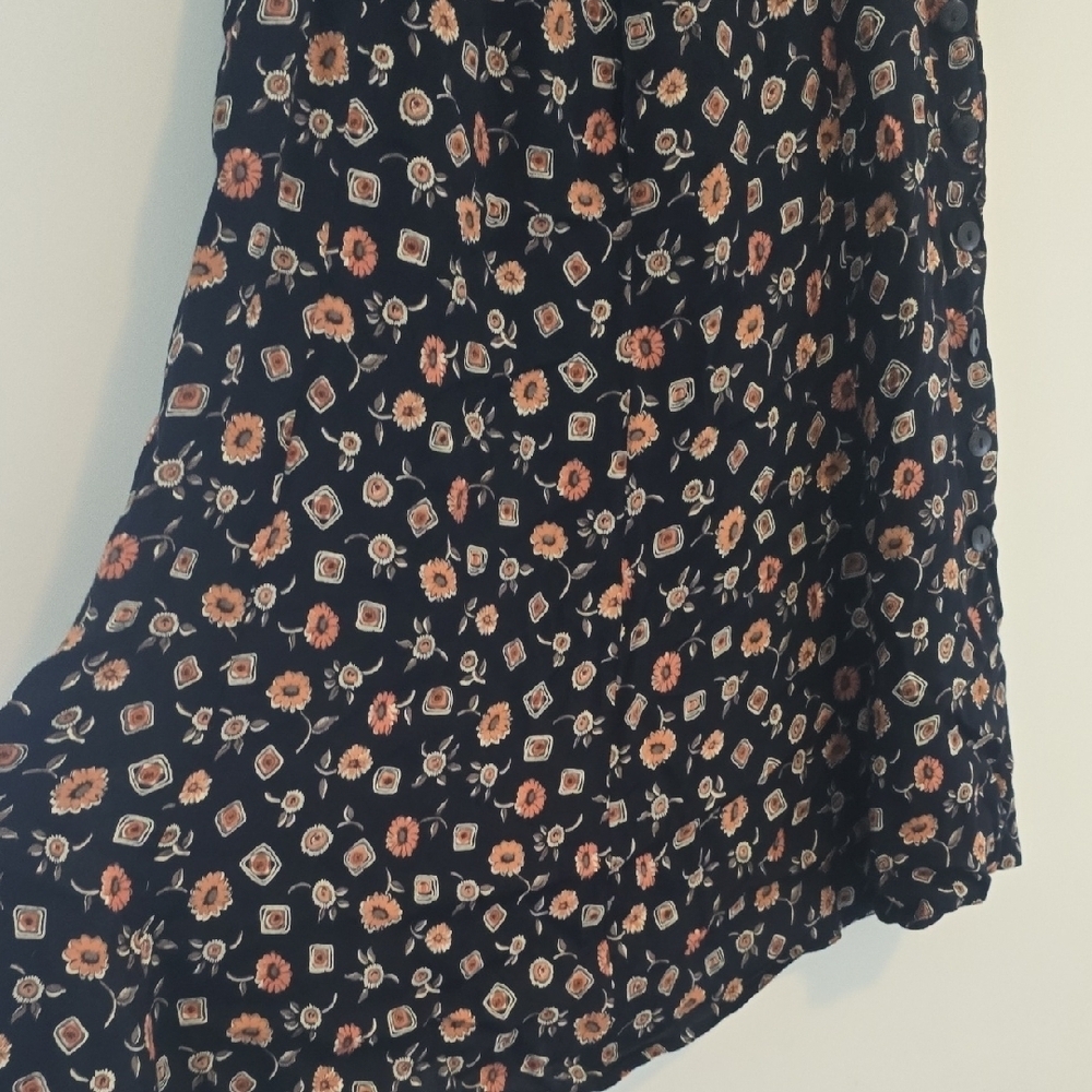 Vintage Plus Size Floral Print Women's Skirt - Picture 5 of 10